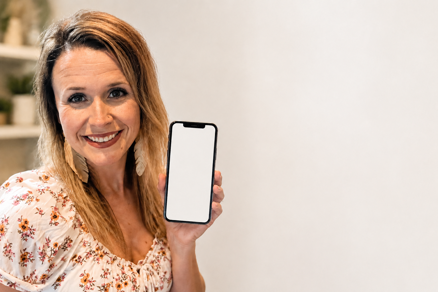 Kaysi Ivey holding phone for UGC creator portfolio hero image